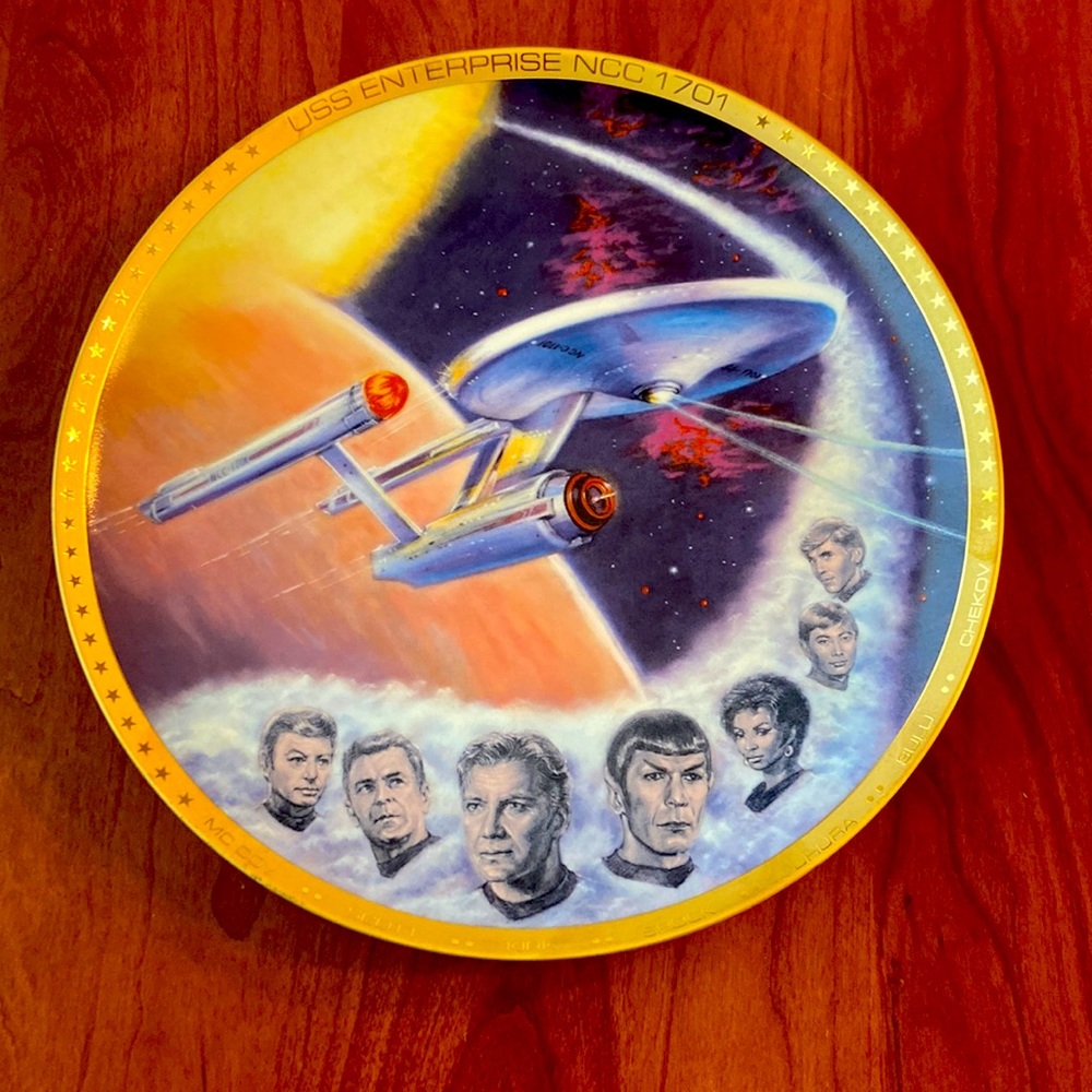 Collectors Plate:The Enterprise COA#7622
